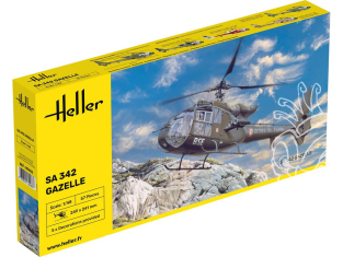 HELLER maquette helicoptere 80486 SA 342 Gazelle 1/48