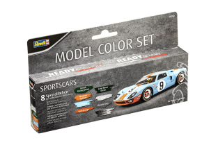 lot peinture revell 36202 Model Color - Sportscar (8x 18ml) Peinture de modélisme Revell à base d'eau