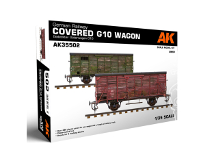 AK interactive ak35502 WAGON DE MARCHANDISES COUVERT G10 DES CHEMINS DE FER ALLEMAND 1/35