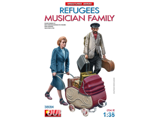 Mini Art maquette militaire 38084 RÉFUGIÉS FAMILLE DE MUSICIEN 1/35