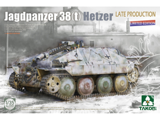 Takom maquette militaire 2172X Jagdpanzer 38(t) Hetzer Late Production sans intérieur 1/35 Edition Limitée