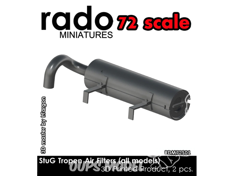 Rado miniatures accessoire RDM72S01 Filtre a air tropical StuG (Tous modèles) 1/72