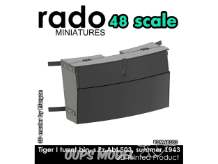 Rado miniatures accessoire RDM48S02 Bac de tourelle Tigre I 1/48