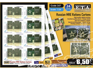 ETA diorama 347 Carton de rations MRE russes moderne 1/35