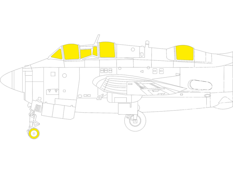 Eduard Express Mask EX1016 Gannet AS.1/AS.4 Airfix 1/48