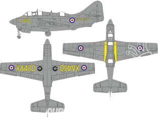 Eduard Express Mask EX1018 Marquage national & a/c Gannet AS.1/AS.4 Airfix 1/48