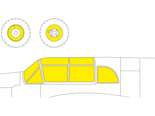 Eduard Express Mask EX1020 Messerschmitt Bf 108 TFace Eduard 1/48