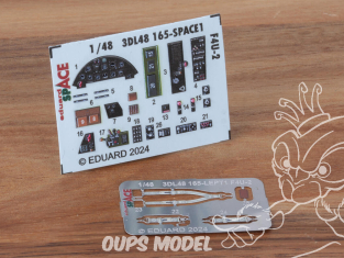 Eduard Space décalques 3D 3DL48165 F4U-2 Corsair Magic Factory 1/48