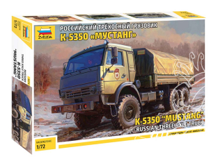 Zvezda maquette plastique 5074 Camion russe à trois essieux K – 5350 « Mustang » 1/72