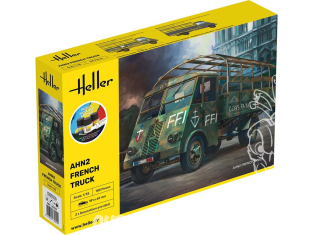 Heller maquette militaire 35324 STARTER KIT Camion Français AHN2 inclus peintures principale colle et pinceau 1/35