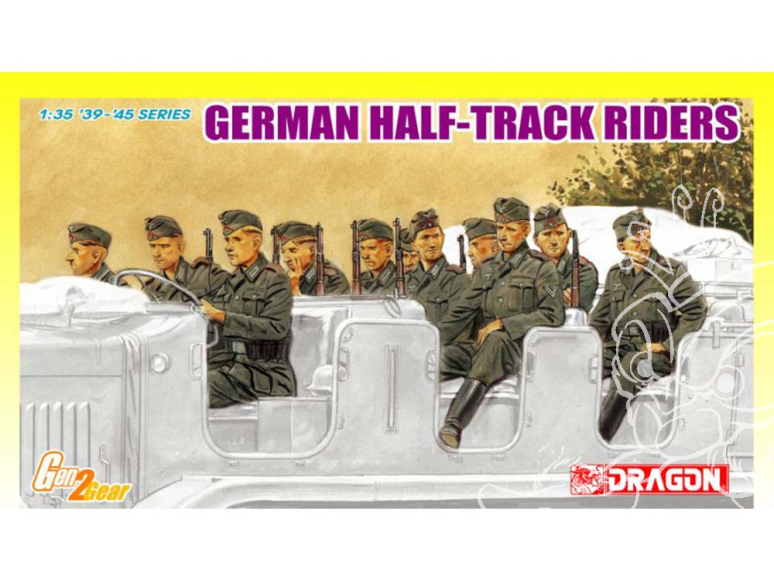 DRAGON maquette militaire 6671 Equipage Half-Track ensemble de 10 figurines 1/35