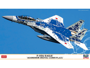 Hasegawa maquette avion 02454 F-15DJ Eagle « Camouflage numérique agresseur » 1/72