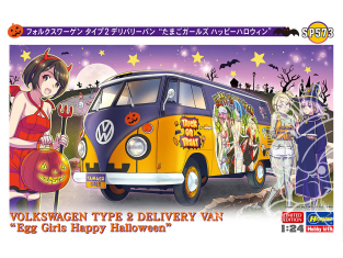 Hasegawa maquette voiture 52373 Fourgon de livraison Volkswagen Type 2 « Egg Girls Happy Halloween » 1/24