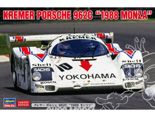 Hasegawa maquette voiture 20662 Kremer Porsche 962C « 1988 Monza » 1/24