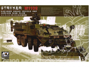 Afv Club maquette militaire 35132 Stryker M1132 avec surface mine plow 1/35