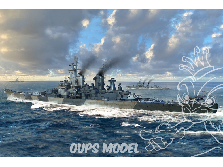 TRUMPETER maquette bateau 06749 Cuirassé USS Iowa BB-61 1/700