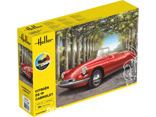 HELLER maquette voiture 56796 STARTER KIT Citroen DS 19 Cabriolet 1/16