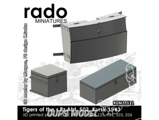 Rado miniatures accessoire RDM35S11 Accessoires Tigre I s.Pz.Abt.503 Kursk 1943 1/35