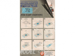 Eduard Express Mask XF500 Masking Sheet 1/48