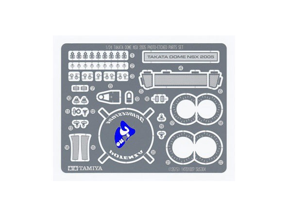 tamiya maquette 12615 super detaillage Dome NSX 1/24