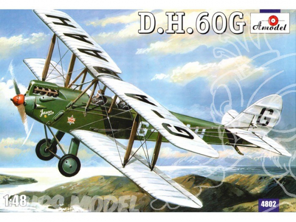 AMODEL maquette avion 4802 DE HAVILLAND DH.60G "Gipsy Moth" 1/48
