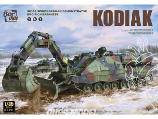 Border model maquette militaire BT-011 KODIAK Swiss series / German demonstrator AEV-3 Pionierpanzer 1/35