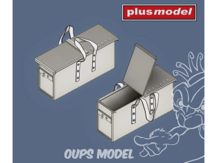 Plus Model Dp3043 Boîtes de munitions pour mitrailleuses Vickers de la Seconde Guerre mondiale 1/35