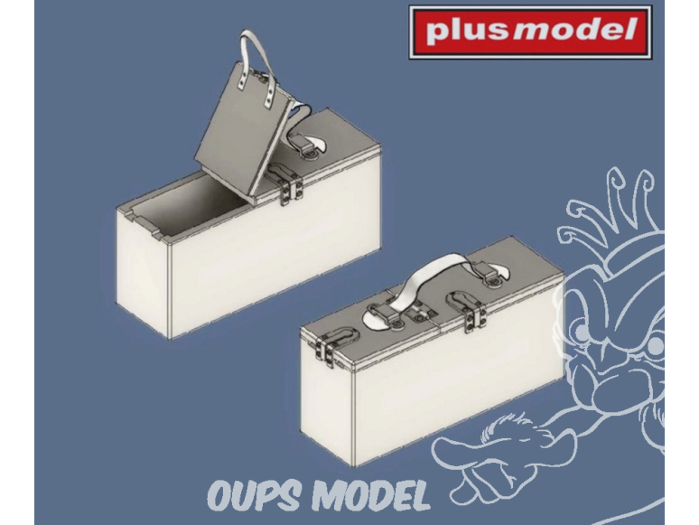 Plus Model Dp3042 Boîtes de munitions pour mitrailleuses Vickers de la Première Guerre mondiale 1/35