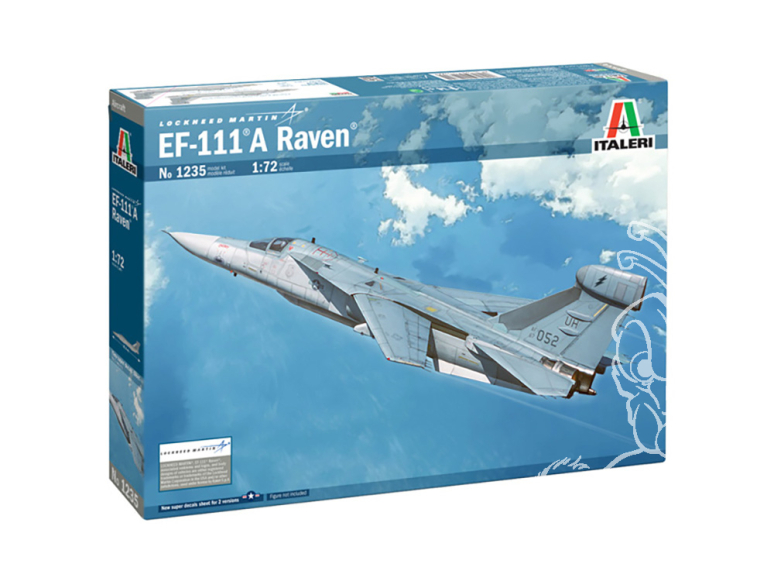 Italeri maquette avion 1235 General Dynamics EF-111 A Raven 1/72