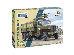 Italeri maquette militaire 6271 GMC 2 1/2 tonnes. Camion 6x6 Jour J 80° Anniversaire 1/35