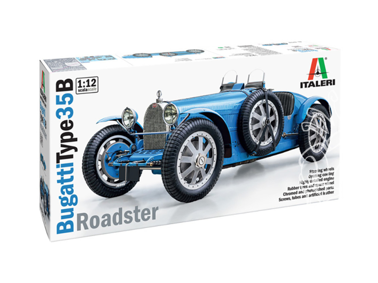 Italeri maquette voiture 4713 Bugatti Type 35B Roadster 1/12