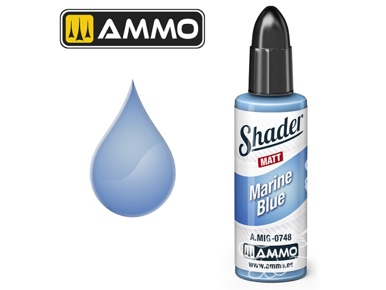 MIG Shader Matt acrylique 748 Bleu marine 10ml