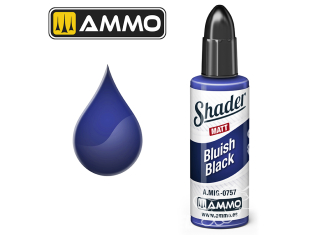 MIG Shader Matt acrylique 757 Noir bleuâtre 10ml