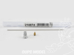 Harder & Steenbeck AEROGRAPHE 218874 Ensemble d'aiguilles et buses Chrome 0,4mm pour HANSA 181, 281, 381 et 451