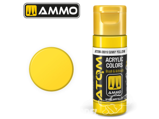 ATOM MIG peinture acrylique 20019 Jaune soleil - Sunny Yellow 20ml