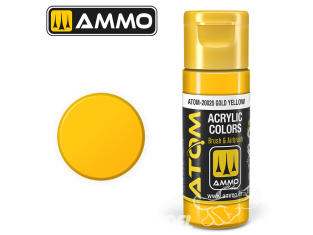 ATOM MIG peinture acrylique 20020 Jaune doré - Gold yellow 20ml