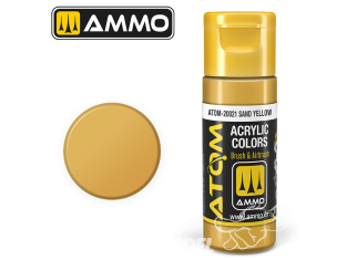 ATOM MIG peinture acrylique 20021 Jaune sable - Sand yellow 20ml