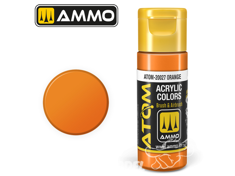 ATOM MIG peinture acrylique 20027 Orange 20ml