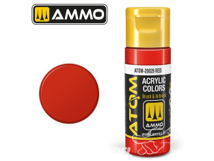 ATOM MIG peinture acrylique 20028 Rouge écarlate - Scarlet Red 20ml