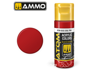 ATOM MIG peinture acrylique 20035 Rose corail - Coral pink 20ml