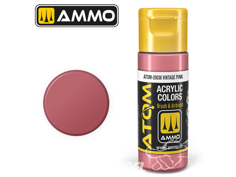 ATOM MIG peinture acrylique 20036 Rose vintage - Vintage Pink 20ml