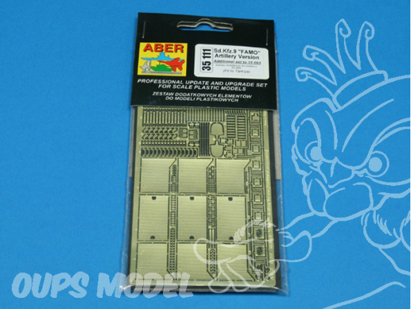 Aber 35111 German18 ton heavy half-track &39&39FAMO&39&39 (Sd.Kfz.9) Artillery Version set additionel pour set 35093