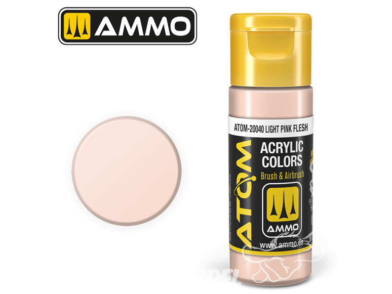 ATOM MIG peinture acrylique 20040 Rose chair clair - Light Pink Flesh 20ml