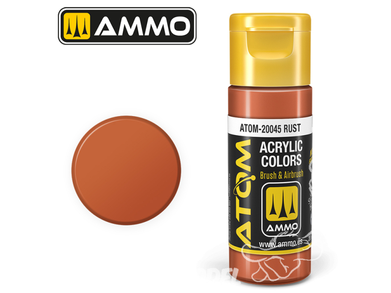 ATOM MIG peinture acrylique 20045 Rouille - Rust 20ml