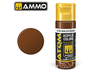 ATOM MIG peinture acrylique 20048 Brun argile - Clay brown 20ml