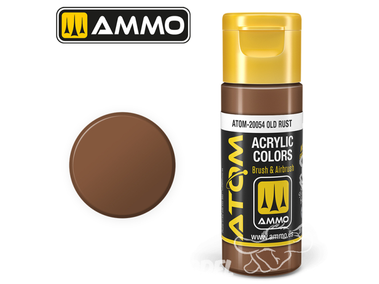 ATOM MIG peinture acrylique 20054 Rouille vieillie - Old Rust 20ml