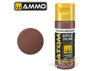 ATOM MIG peinture acrylique 20055 Brun terre d'ombre - Umber brown 20ml