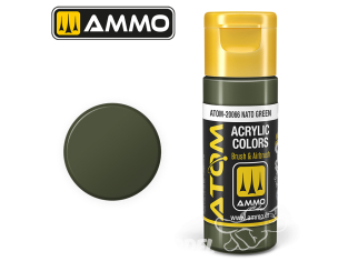 ATOM MIG peinture acrylique 20066 Vert OTAN - NATO Green 20ml