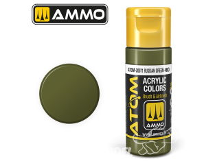 ATOM MIG peinture acrylique 20071 Vert Russe 4BO - Russian Green 4BO 20ml