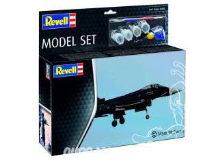 Revell maquette avion 63796 Model Set Eurofighter Typhoon RAF inclus peintures principale colle et pinceau 1/144